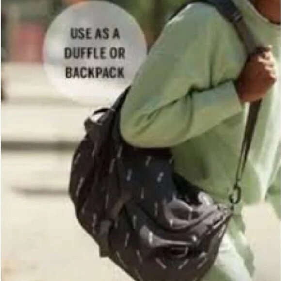 Victoria's Secret PINK Campus Convertible Duffle to Backpack Bag Charcoal - NWOT - Picture 4 of 5